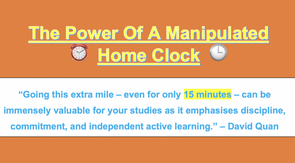 Manipulated Home Clock